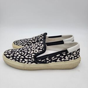 YSL Saint Laurent Baby Cat Textile & Lamb Skin Skate Flat Sneaker‎ EUR 39 US 8